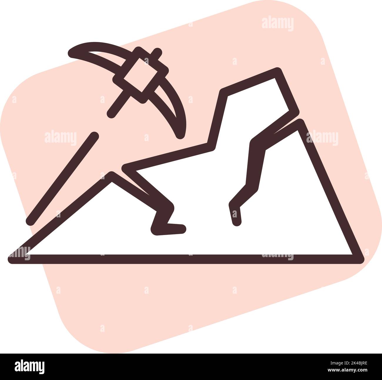 Disaster Miner Illustration Vector On White Background Stock Vector