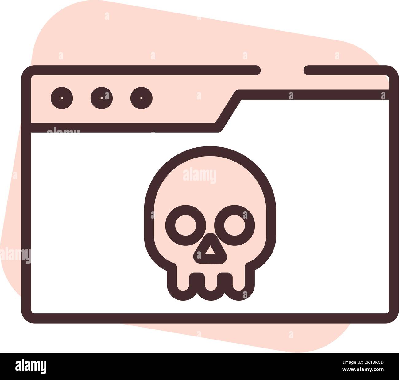 Cyber security wifi spam, illustration, vector on white background. Stock Vector