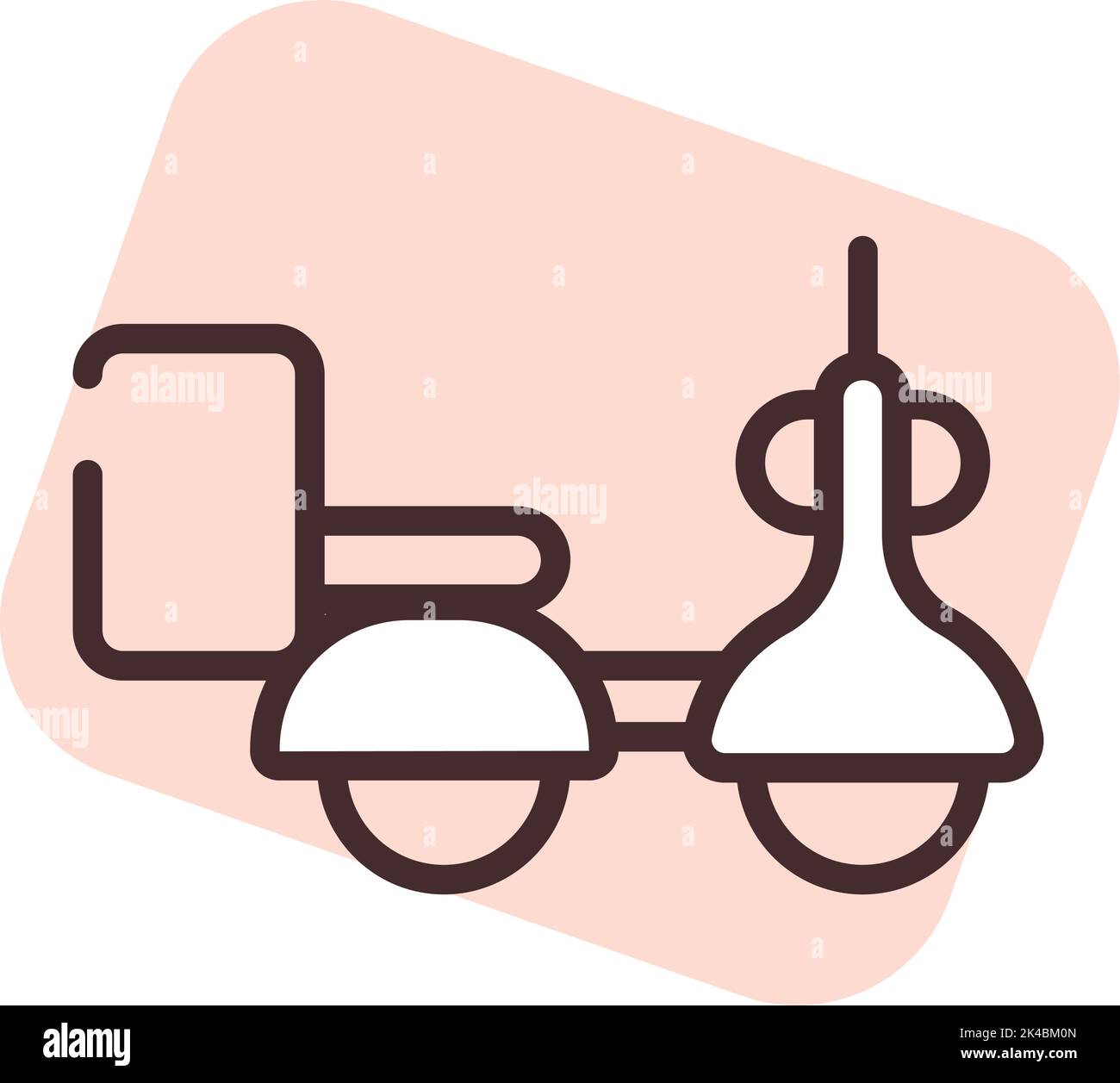 Hobby motorcycle , illustration, vector on white background. Stock Vector