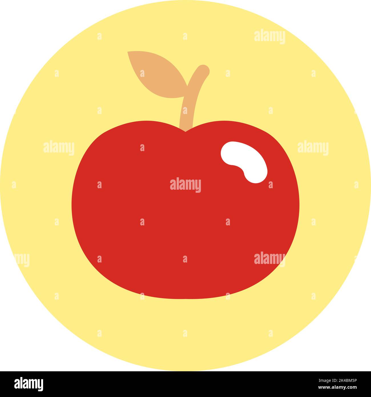 Apple fruit vector vectors Cut Out Stock Images & Pictures - Alamy