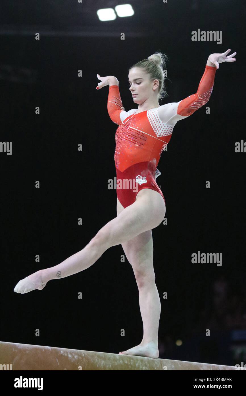 Alice KINSELLA of England in the Women's Balance Beam Final at the