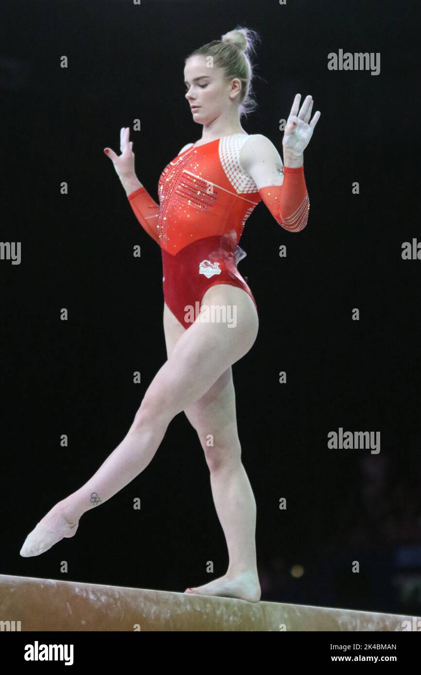 Alice KINSELLA of England in the Women's Balance Beam Final at the