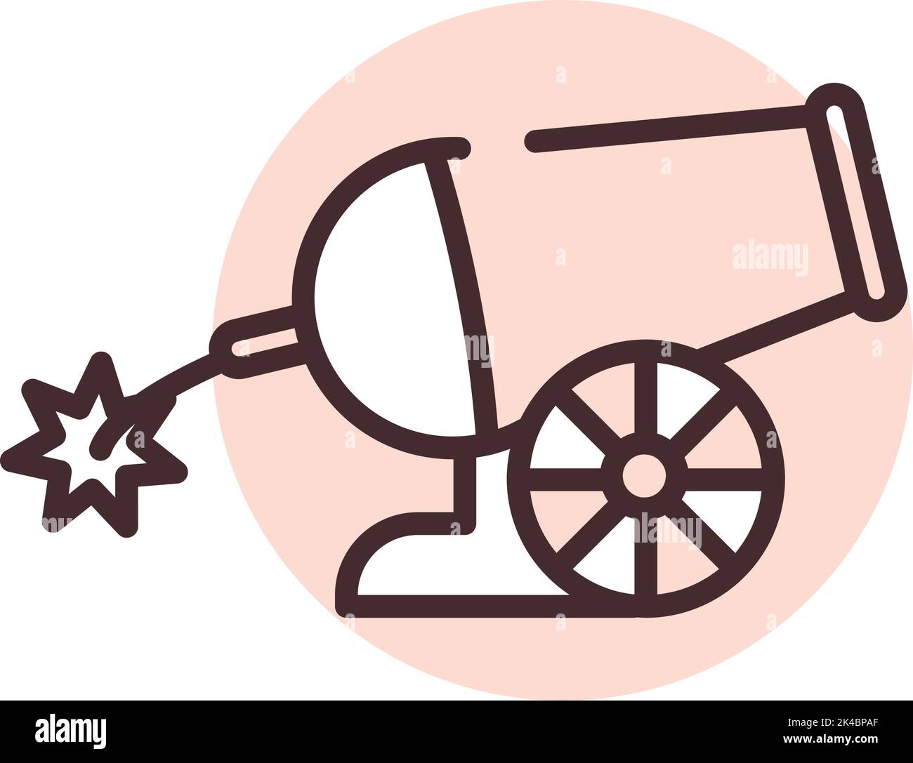Park fireworks, illustration, vector on white background. Stock Vector