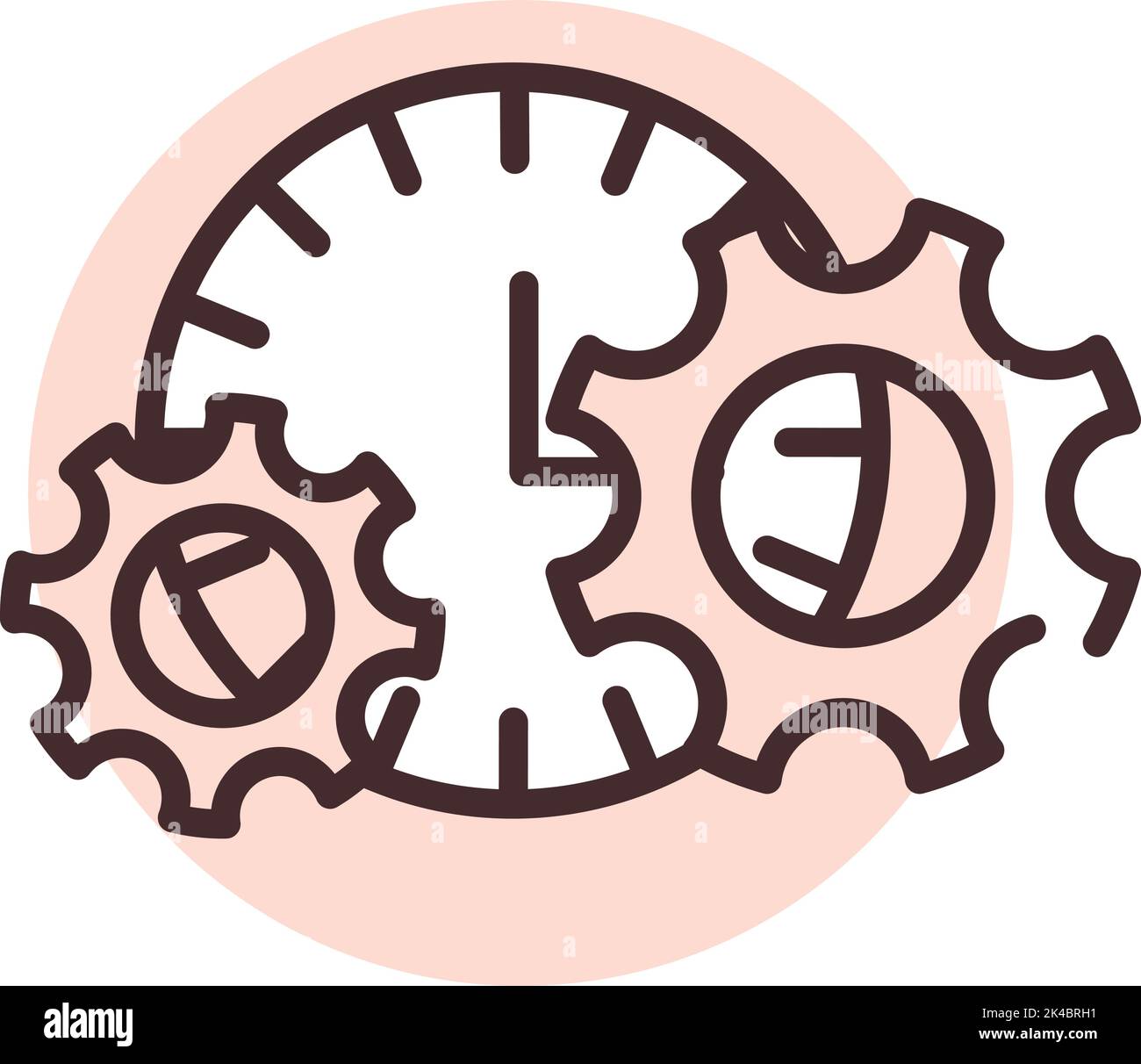 Office menagement, illustration, vector on white background. Stock Vector