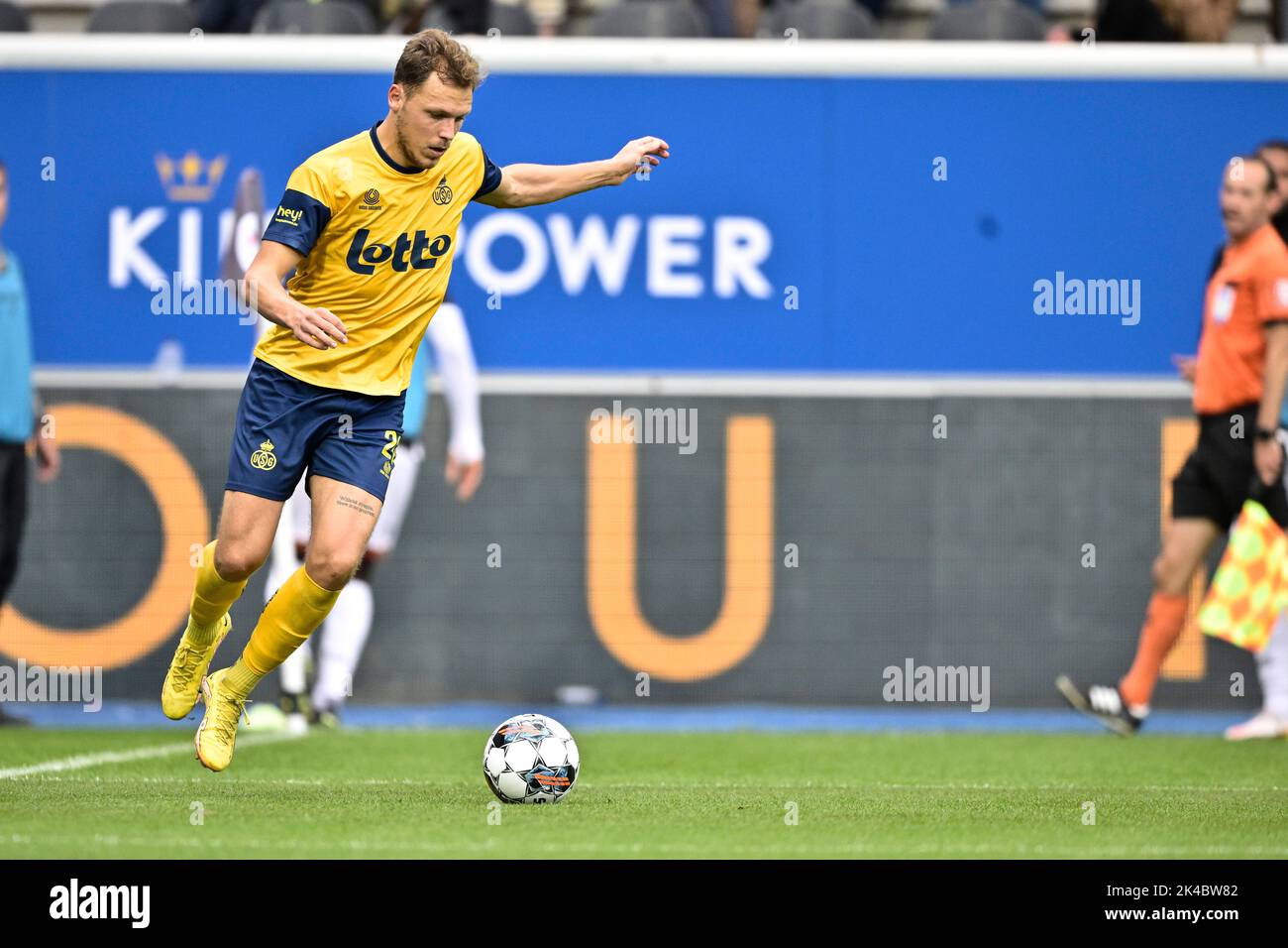 Union's Senne Lynen pictured in action during a soccer match between