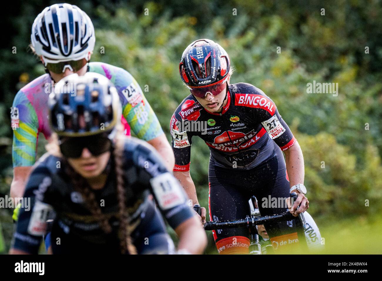 Belgian Fleur Moors pictured in action during the women's elite race of