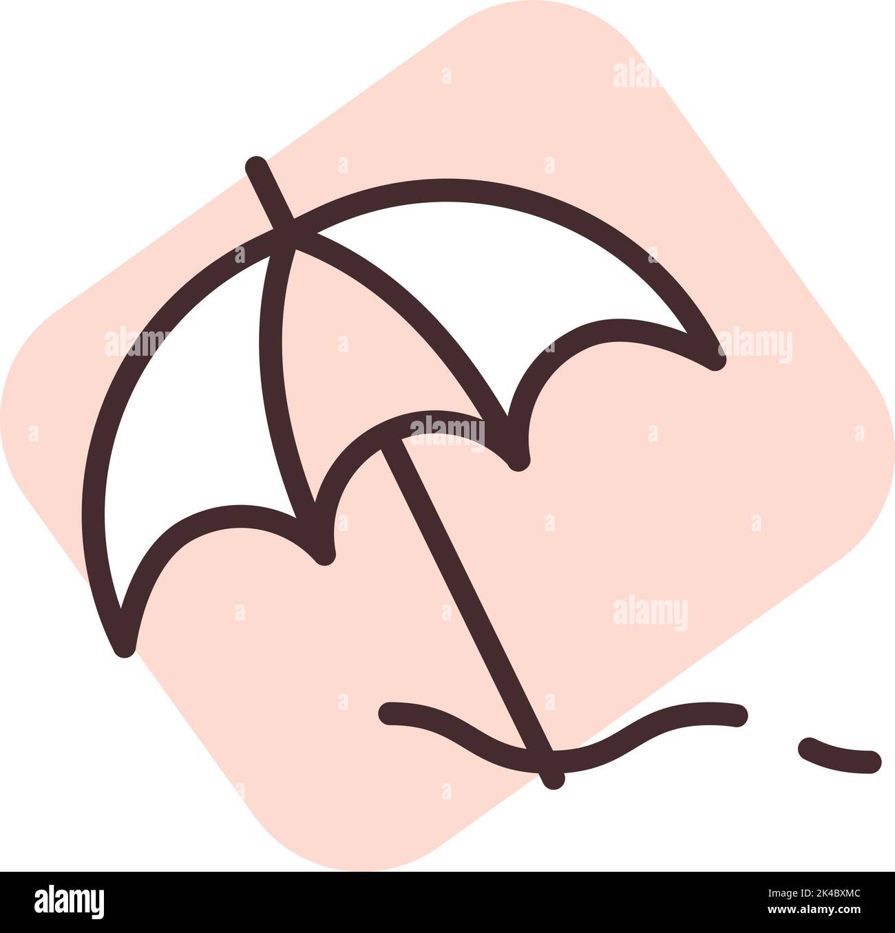 Sun umbrella vector vectors hi-res stock photography and images - Alamy