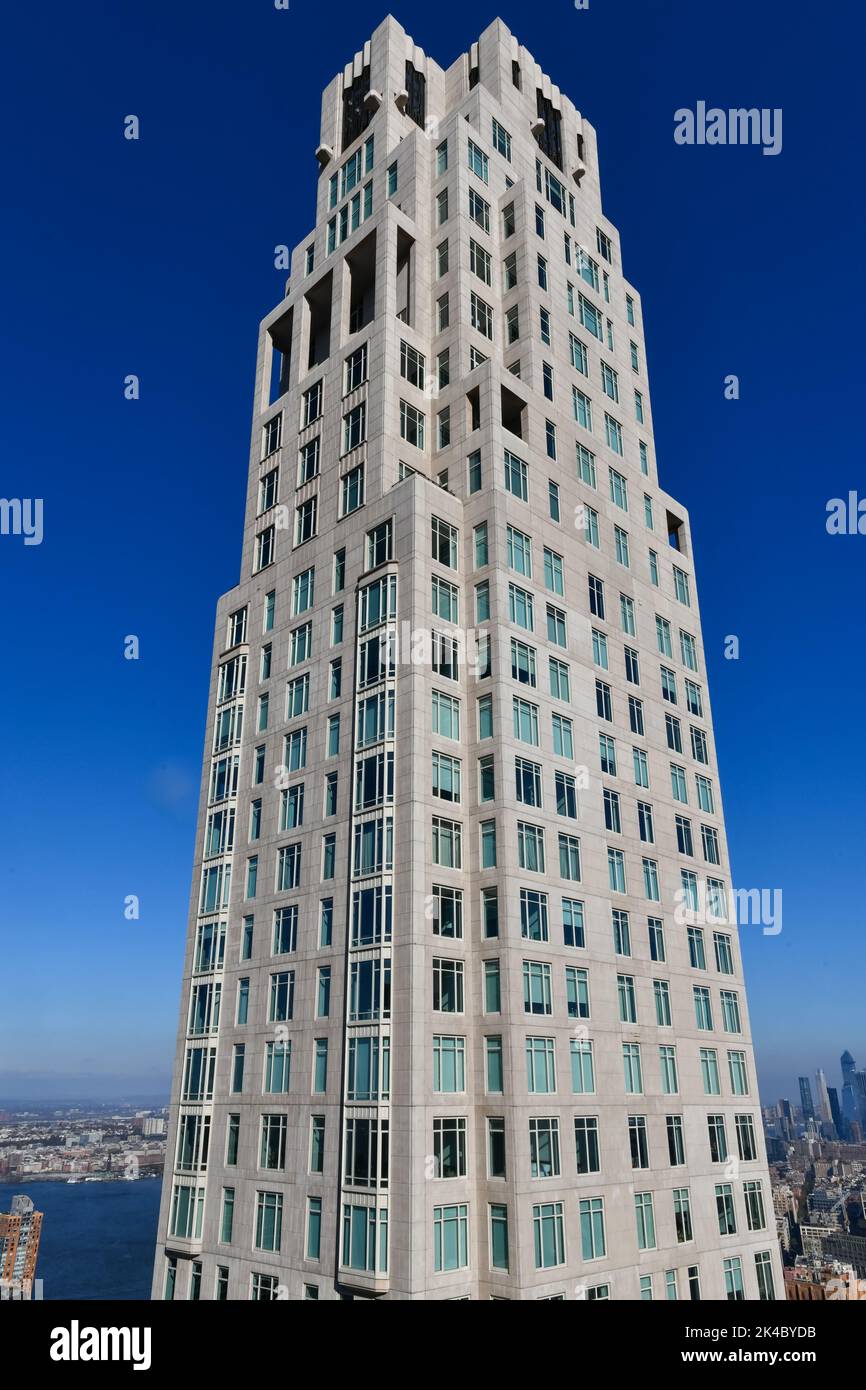 New York City - November 10, 2021: Four Seasons Hotel New York Downtown. Stock Photo