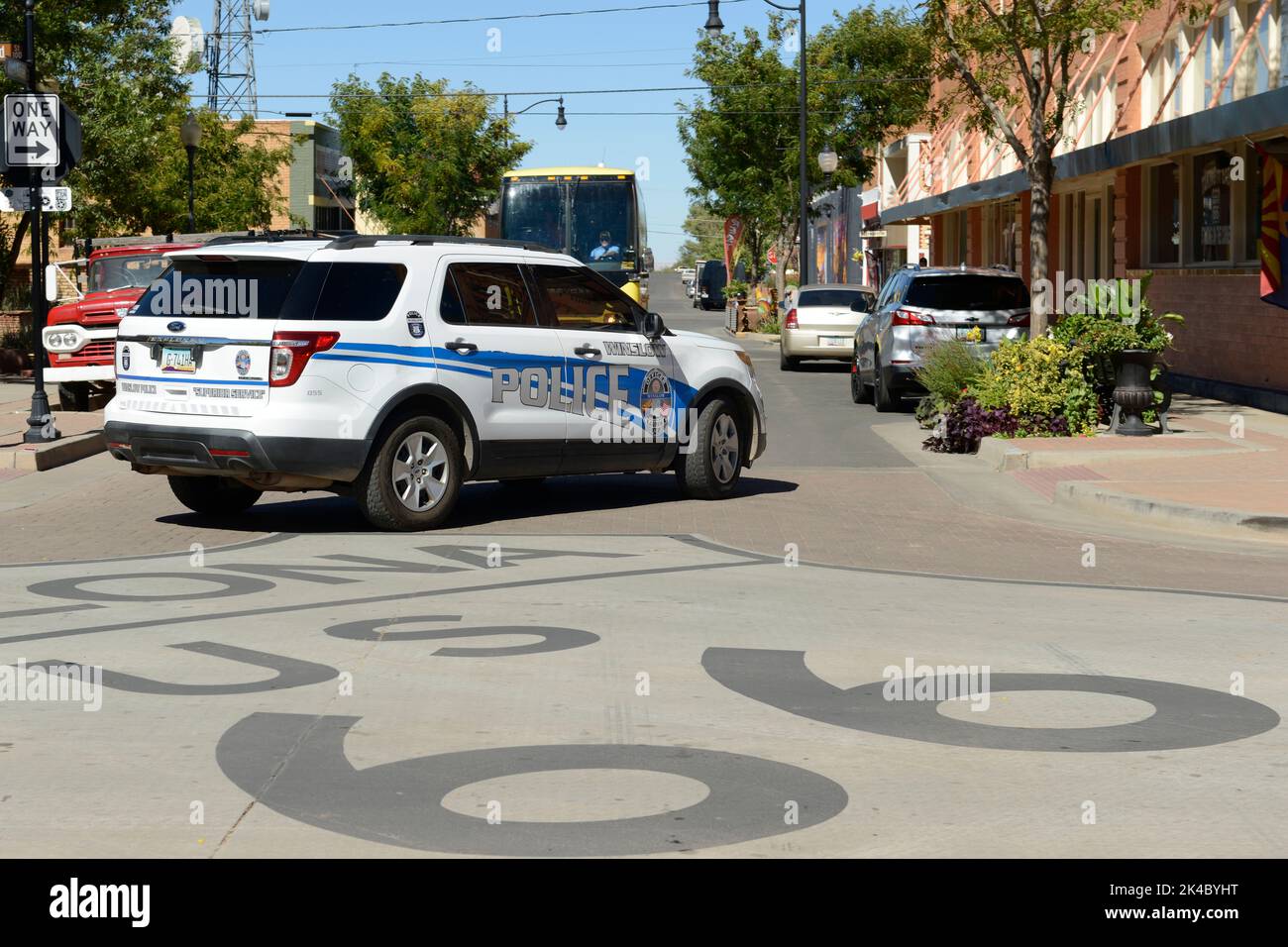 Winslow Arizona Police Department vehicle Stock Photo Alamy