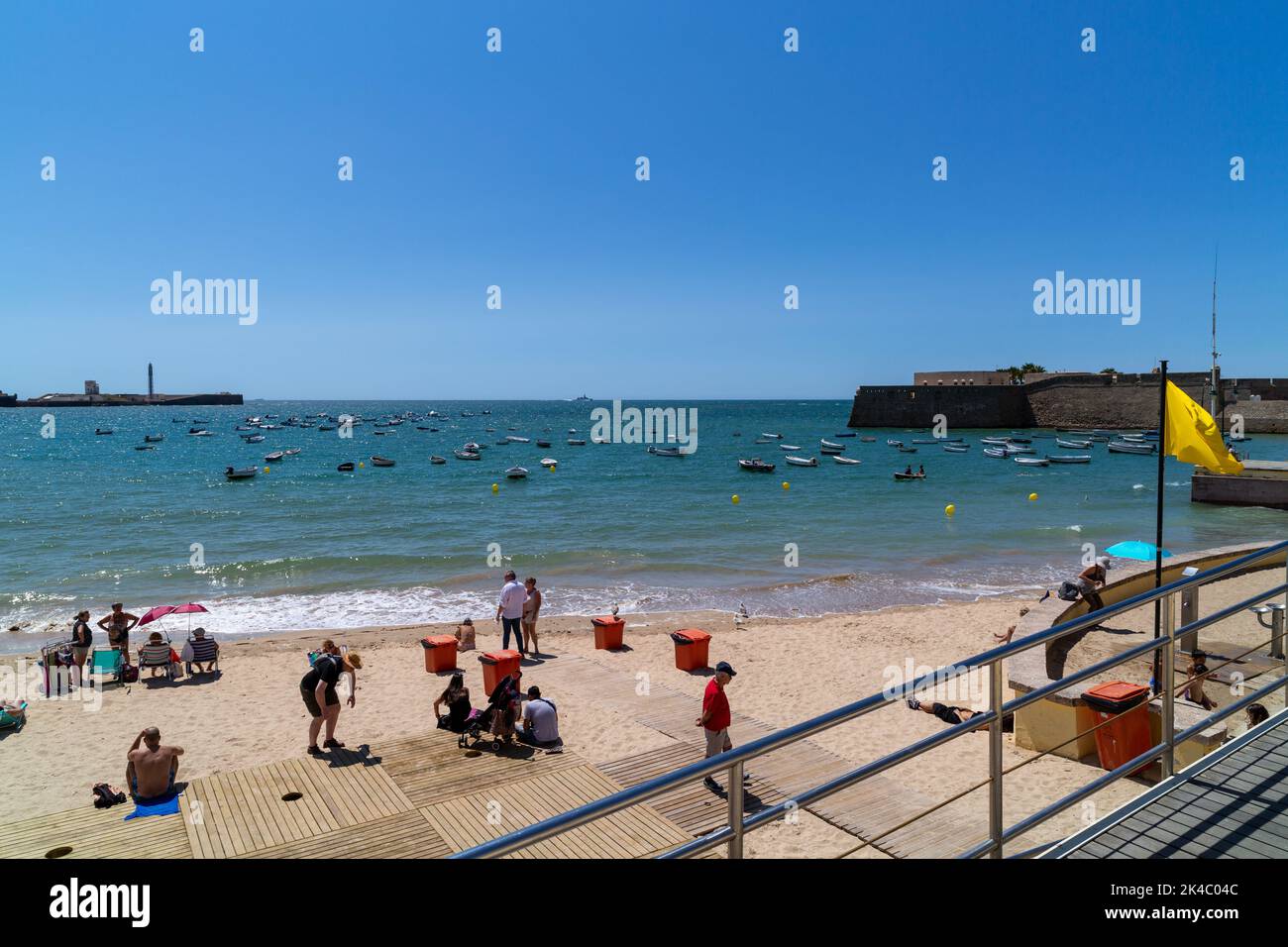 Playa de la Caleta, Cadiz, Spain Stock Photo - Alamy