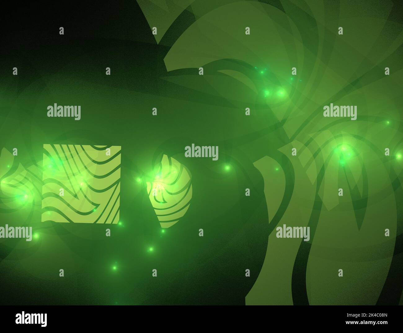 Imaginatory lush fractal texture image abstract background Stock Photo