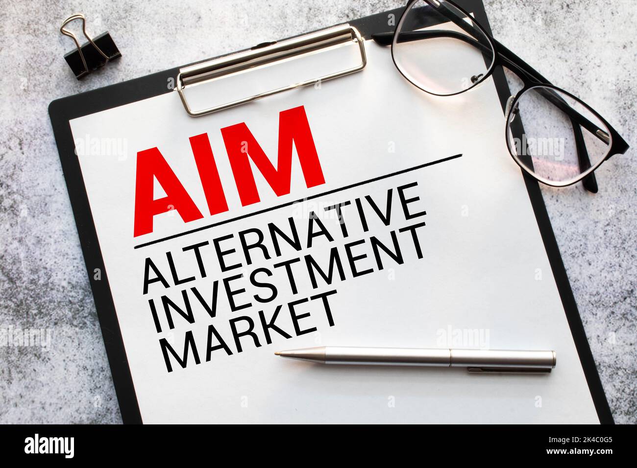 Concept image of Business Acronym AIM Alternative Investment Market