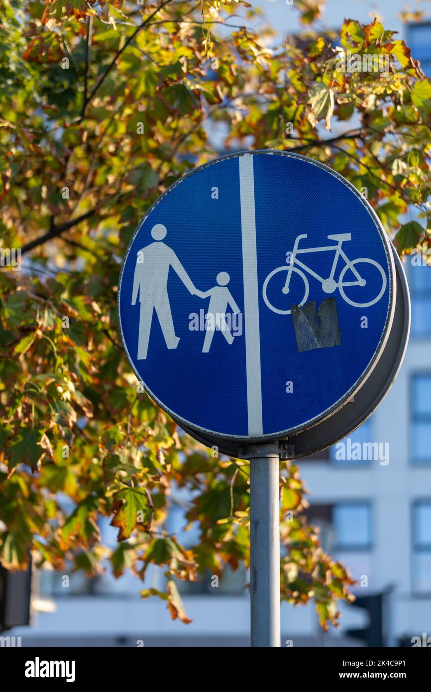 Vertical shot pedestrian bicycle hi-res stock photography and images ...