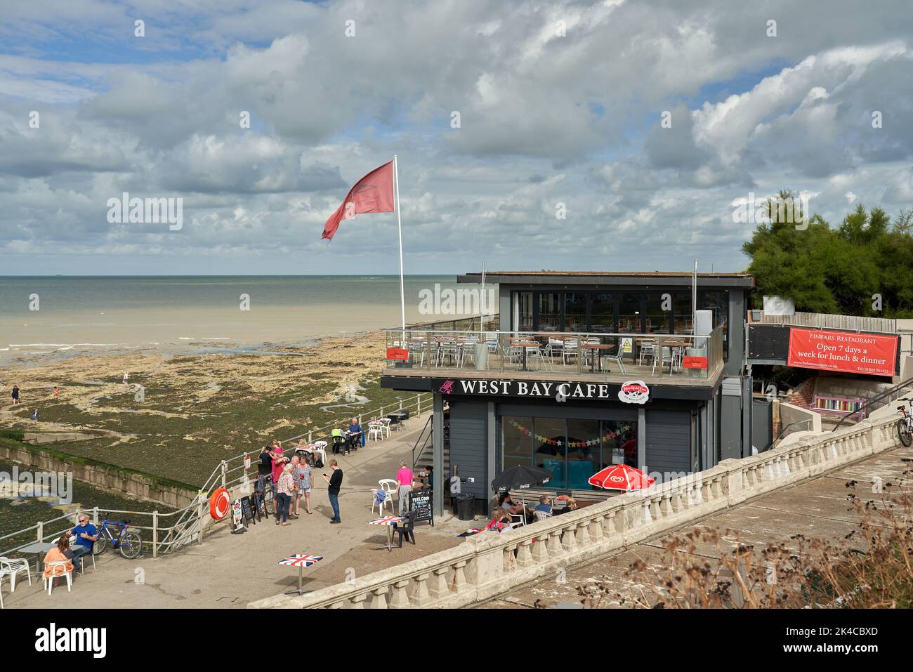 The West Bay Cafe in West Bay, WestgateonSea, Kent, UK Stock