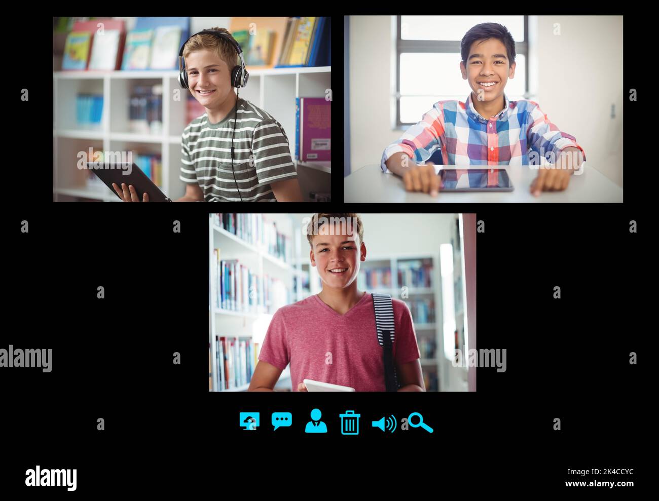 Digital composite video interface on hi-res stock photography and ...
