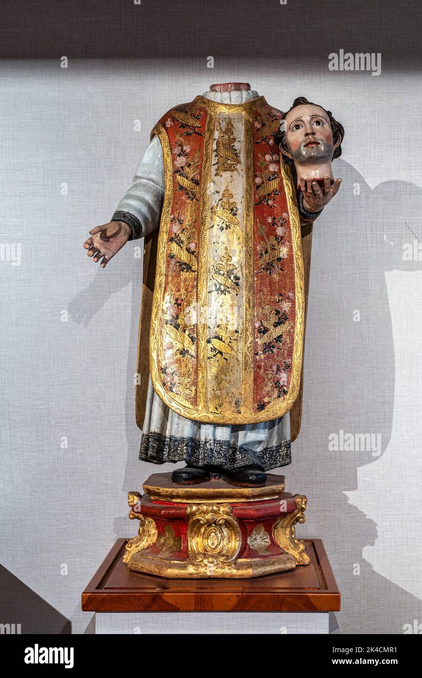 Interior of Iglesia De San Esteban, Church of St. Stephan in Burgos