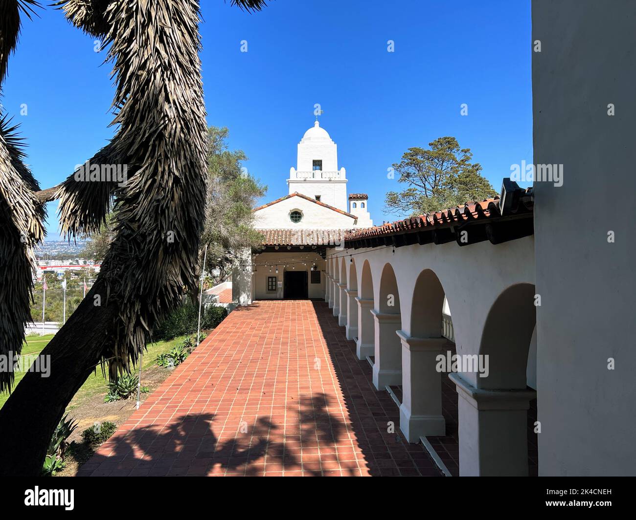 San Diego, CA 10-1-2022  Views of the exterior of the Father Junipero Serra Museum in Old Town San Diego Stock Photo