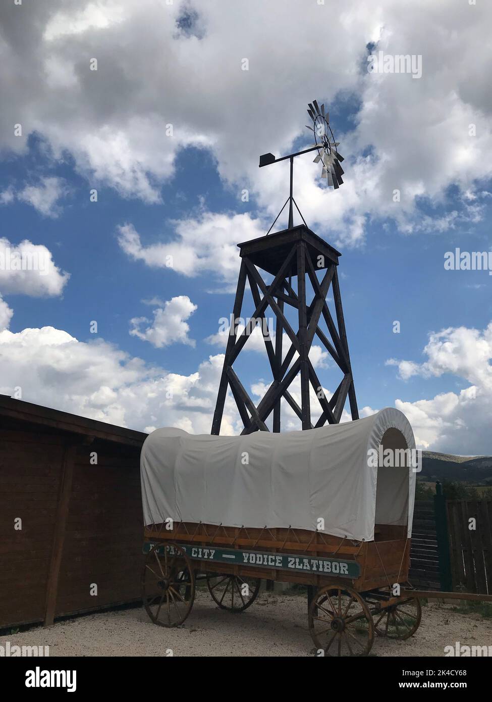 Old west windmill hi-res stock photography and images - Alamy