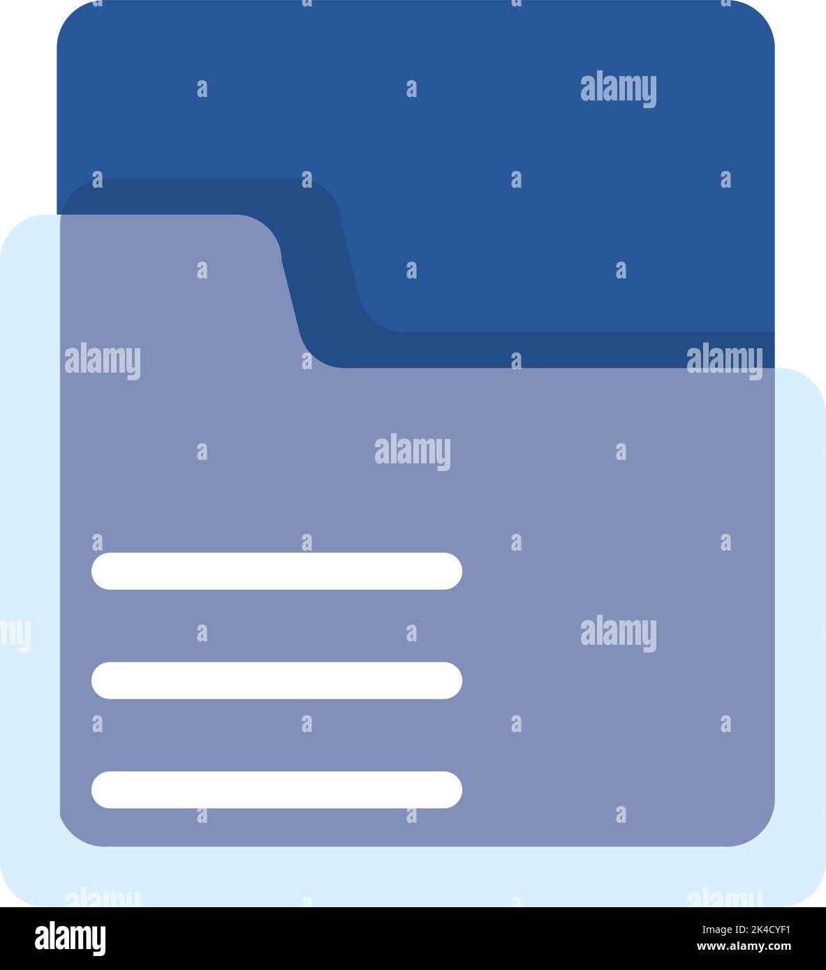 data folder in glassmorphism Stock Vector