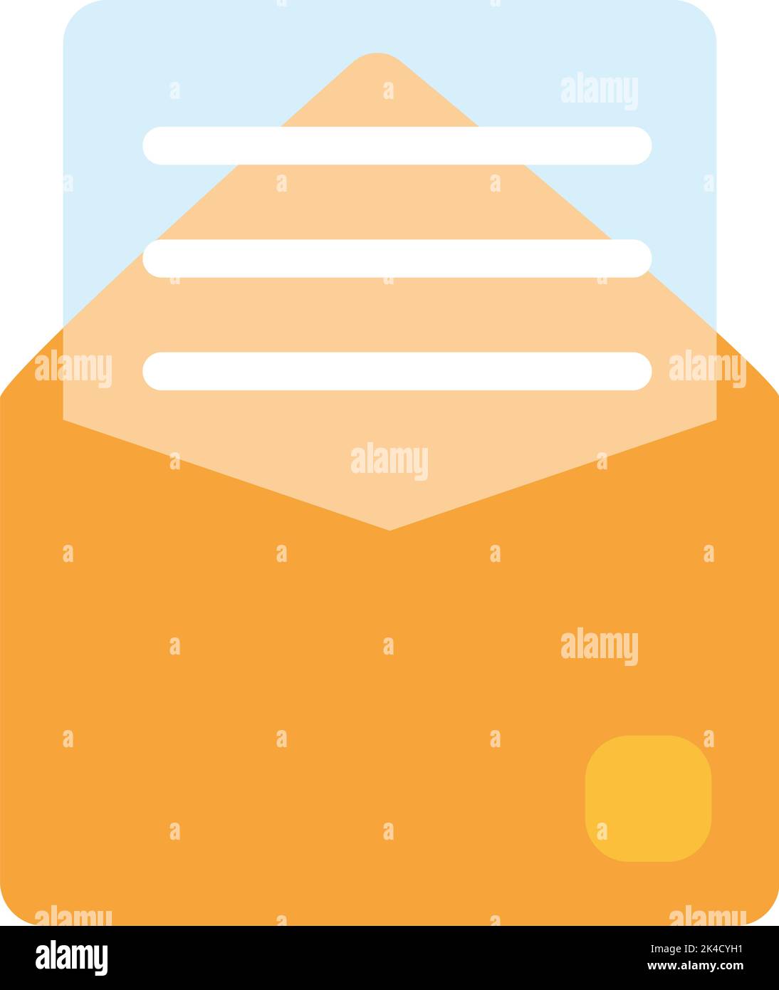 email in glassmorphism Stock Vector