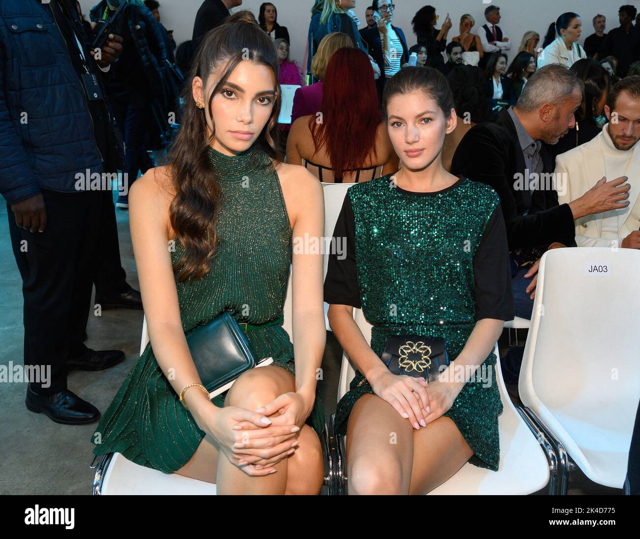 Paris, France. 01st Oct, 2022. Cindy Mello and Valery Kaufman attend