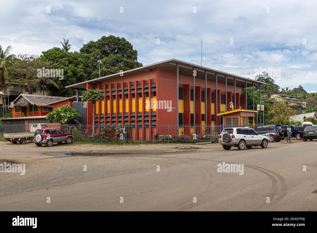 Isaac Qoloni House in Central Honiara, Solomon Islands, which houses the Office of the Ombudsman. Stock Photo