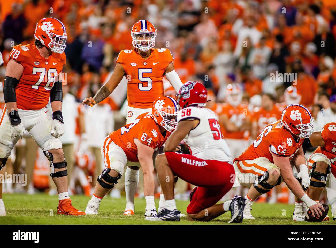 Clemson, SC, USA. 1st Oct, 2022. the NCAA football match up at Memorial