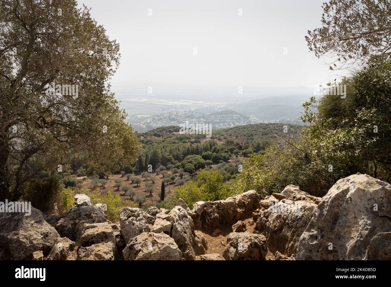 view from Carmel mountain, Israel Stock Photo