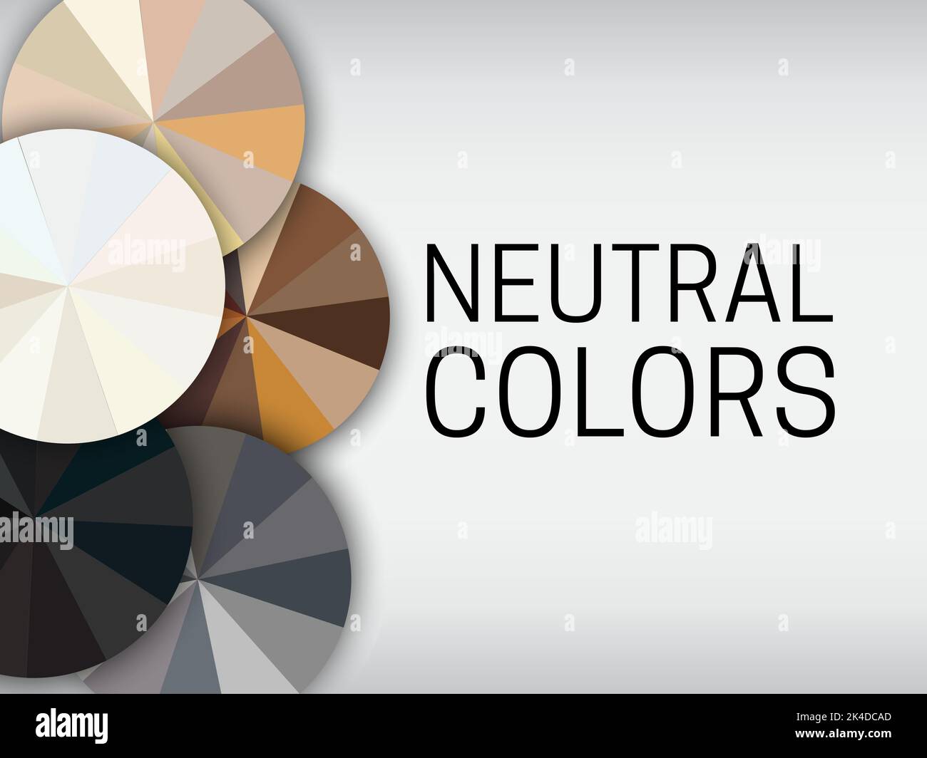 Neutral Colors Banner Background Illustration Stock Vector