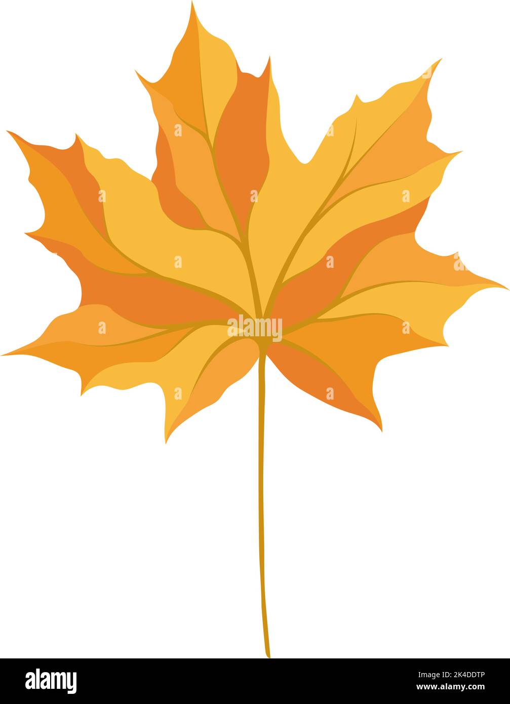 Autumn maple leaf. Leaf fall. Vector illustration Stock Vector Image ...