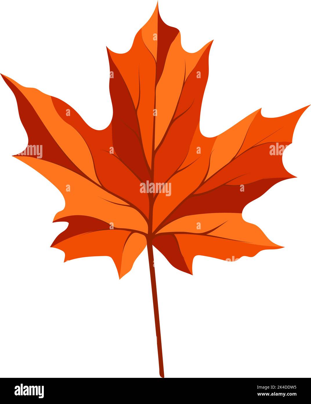 Autumn maple leaf. Leaf fall. Vector illustration Stock Vector Image ...