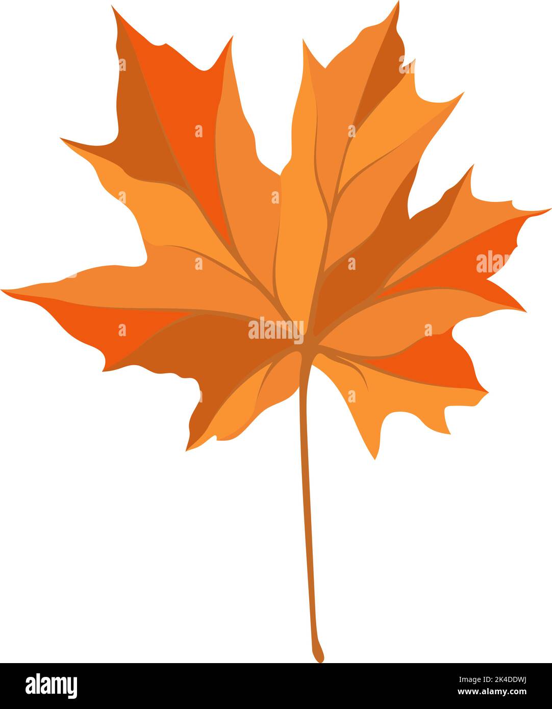 Autumn maple leaf. Leaf fall. Vector illustration Stock Vector Image ...