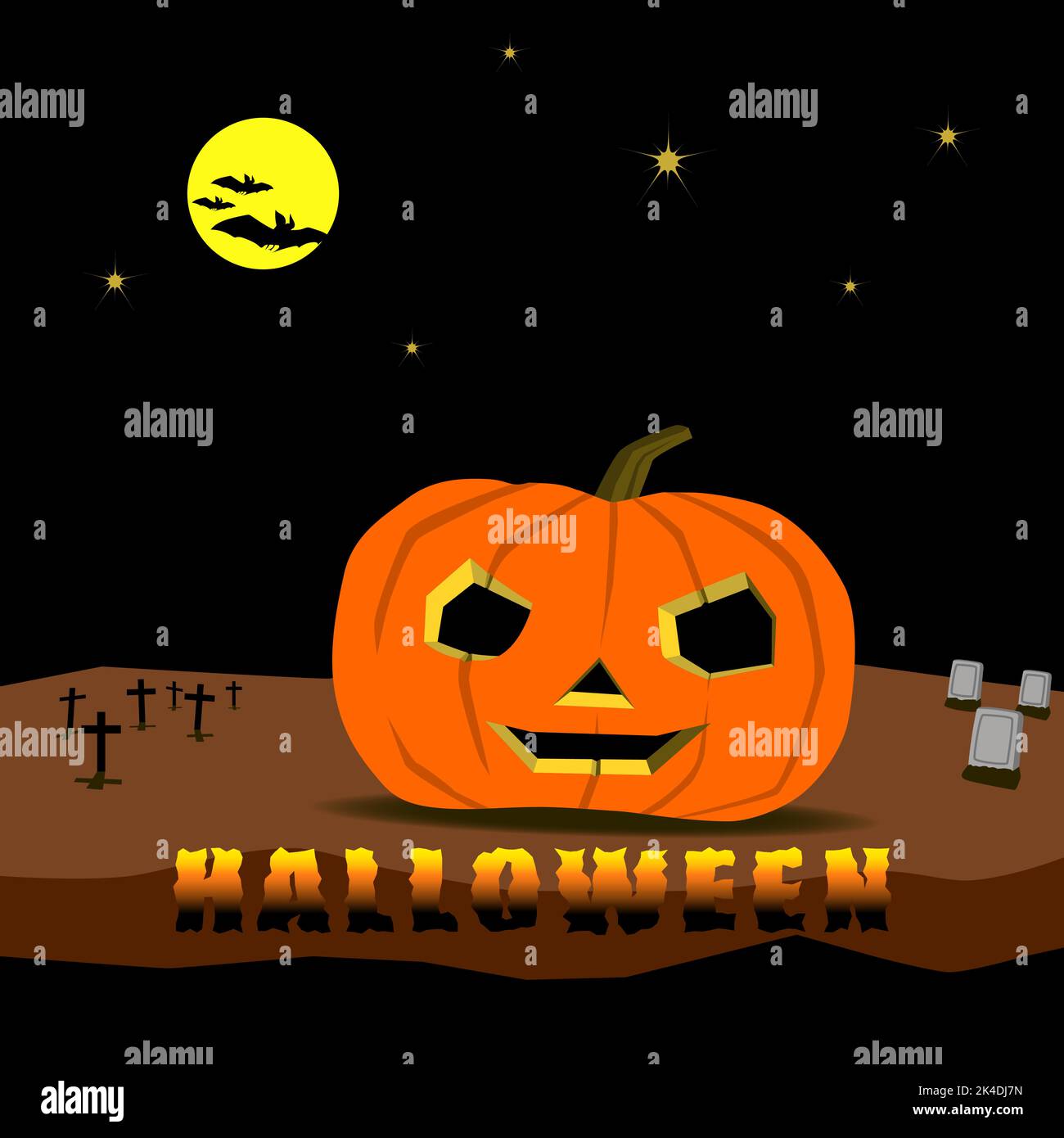 Halloween background happy kids silhouette hi-res stock photography and  images - Alamy