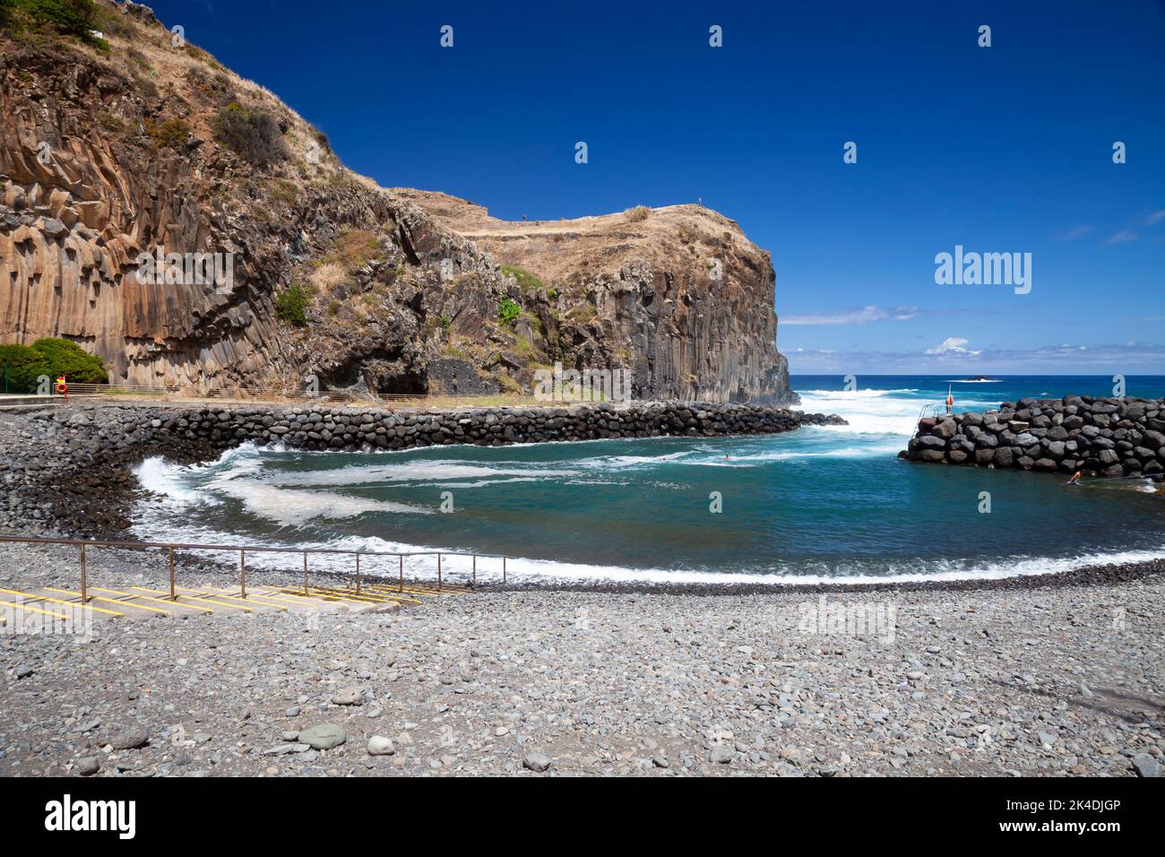 Beach, Faial, Madeira,  Portugal, Europe Stock Photo