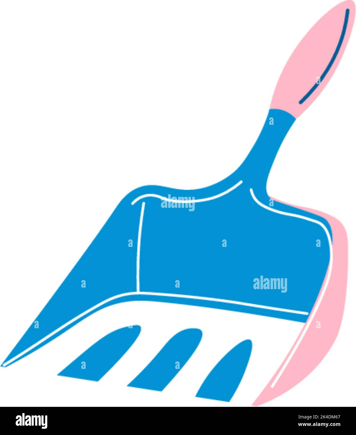 Cleaning scoop for tidying up, chores household Stock Vector