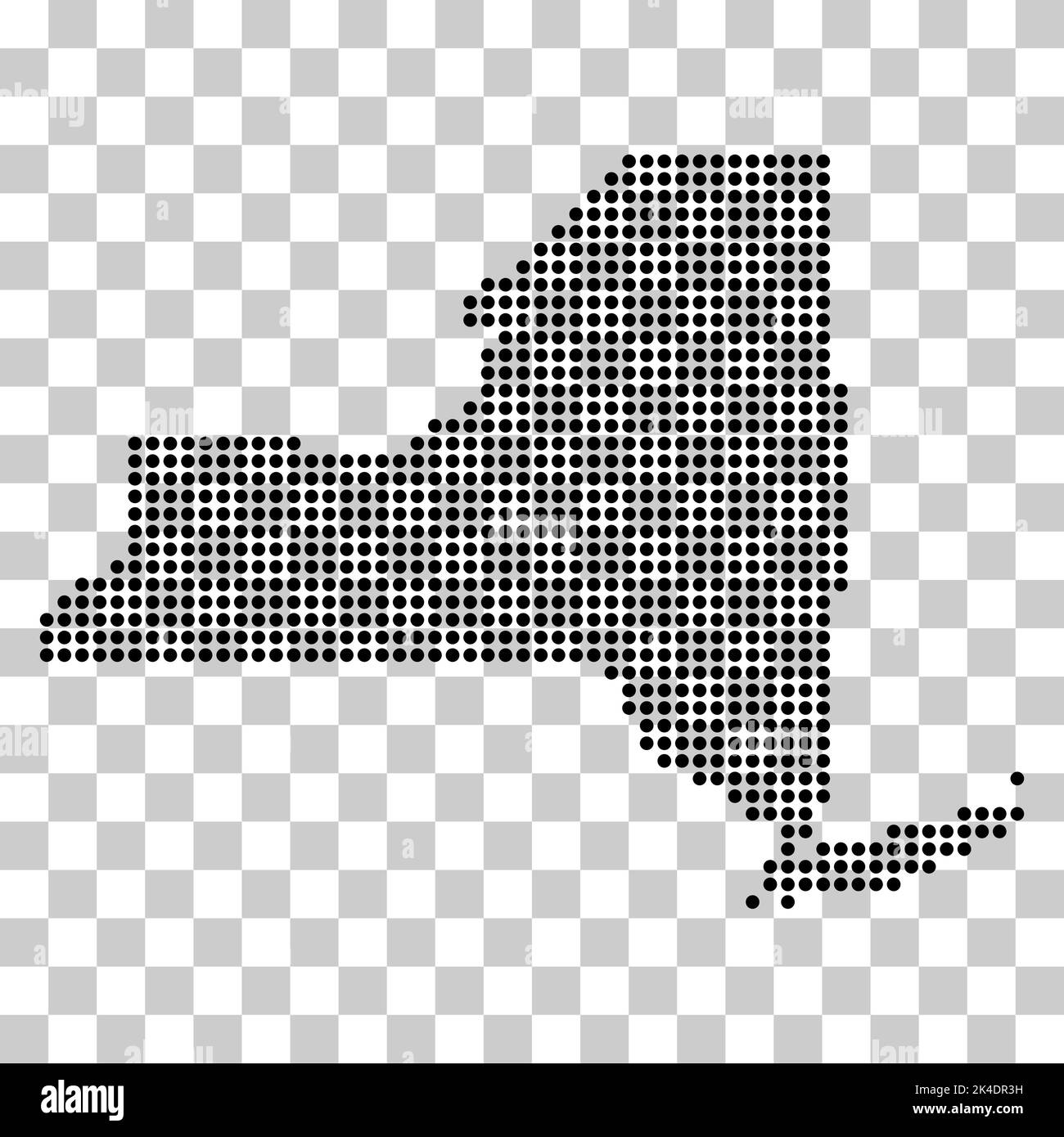New york map shape, united states of america. Flat concept icon symbol