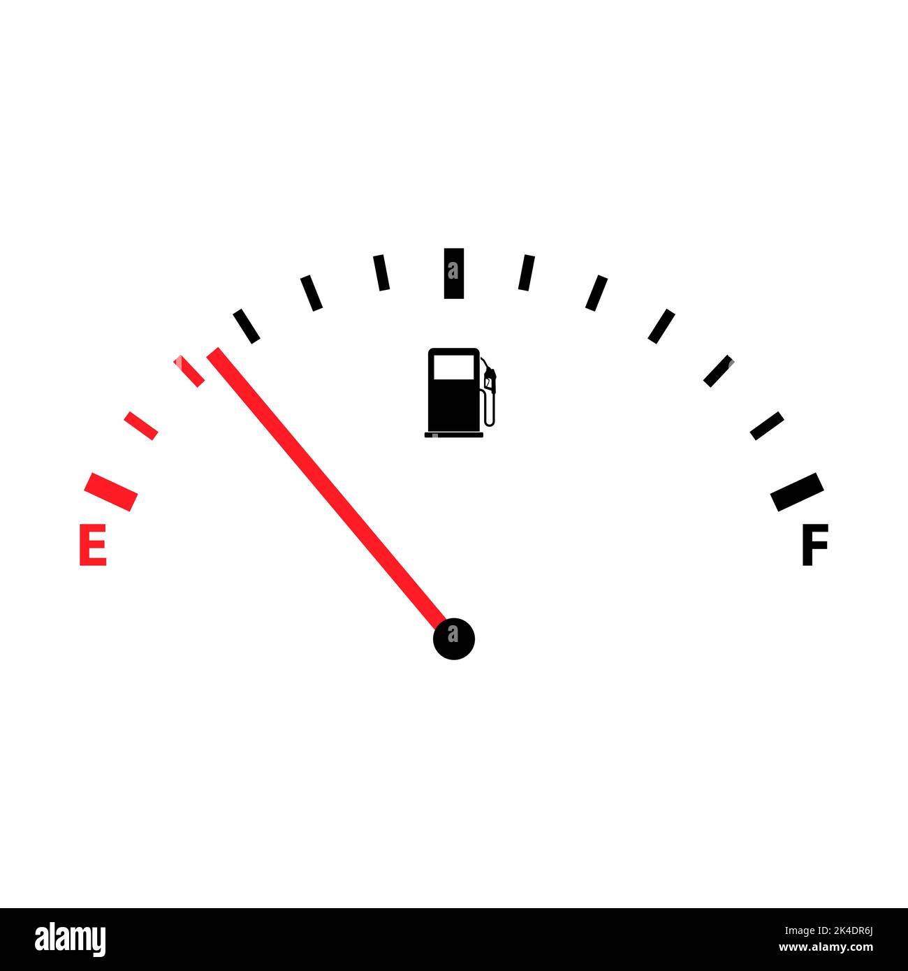 Fuel car indicator icon, gauge petrol automobile meter symbol, control