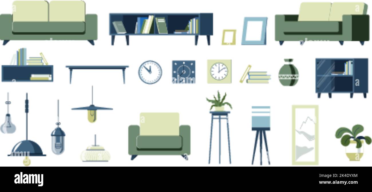 Furniture for home, interior design or stores Stock Vector Image & Art ...