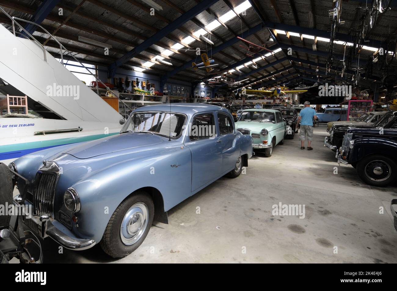 A collection of cars is on display at the New ZealandÕs National