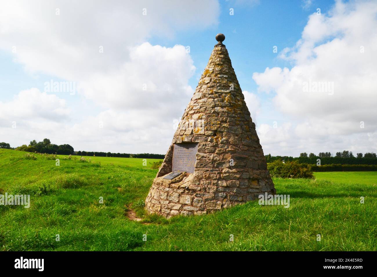 Conical Monument on Freiston Shore, Lincolnshire, England, UK Stock Photo