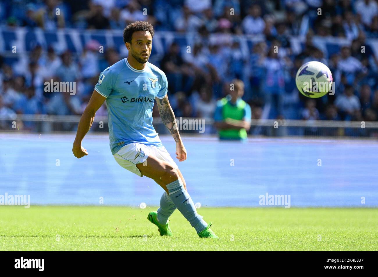 Rome, Italy. 02nd Oct, 2022. Felipe Anderson (SS Lazio) during the Italian Football Championship League A 2022/2023 match between SS Lazio vs Spezia Calcio at the Olimpic Stadium in Rome on 02 October 2022. Credit: Independent Photo Agency/Alamy Live News Stock Photo