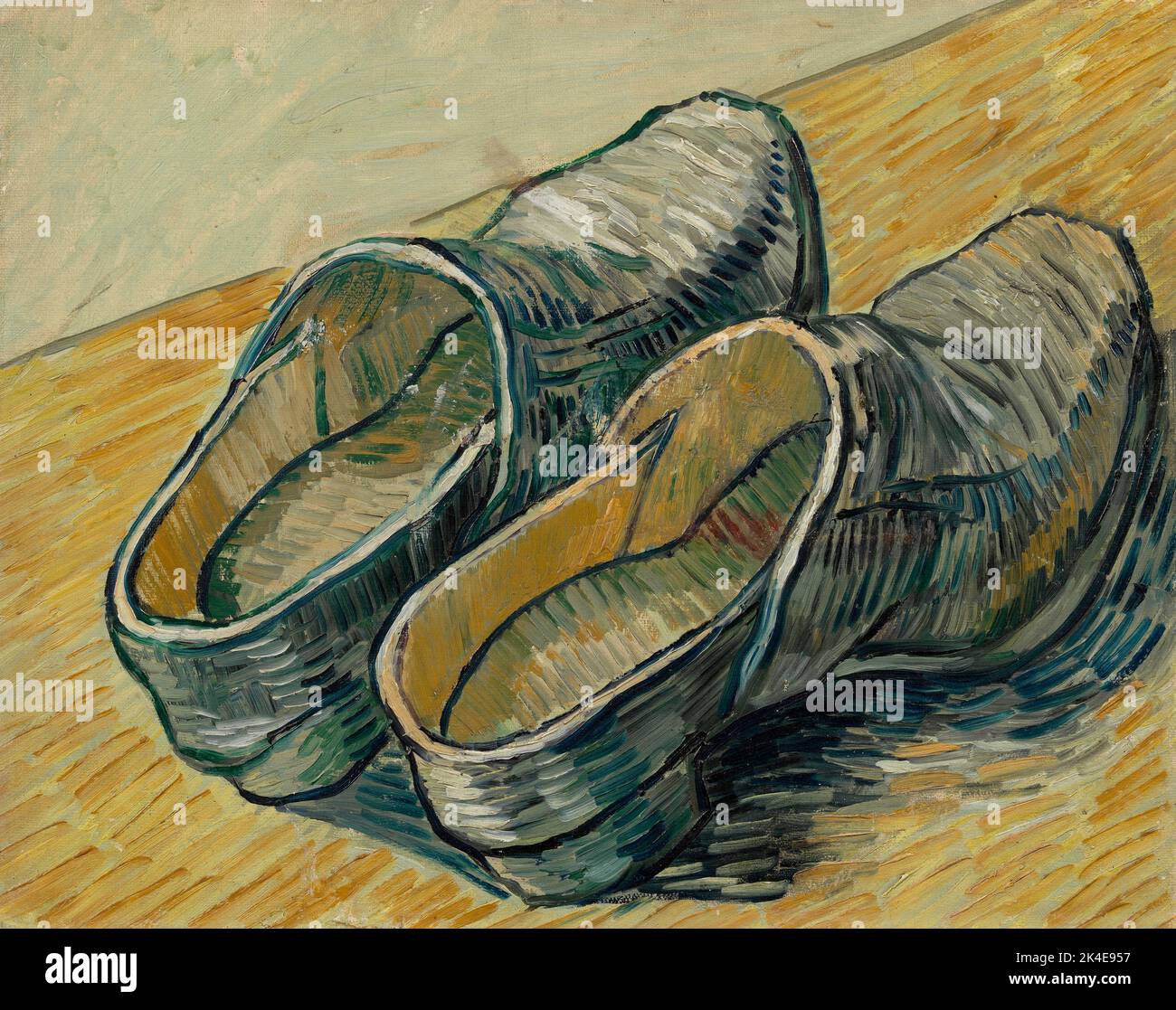 A Pair of Leather Clogs, Vincent Van Gogh  Date1889 Stock Photo