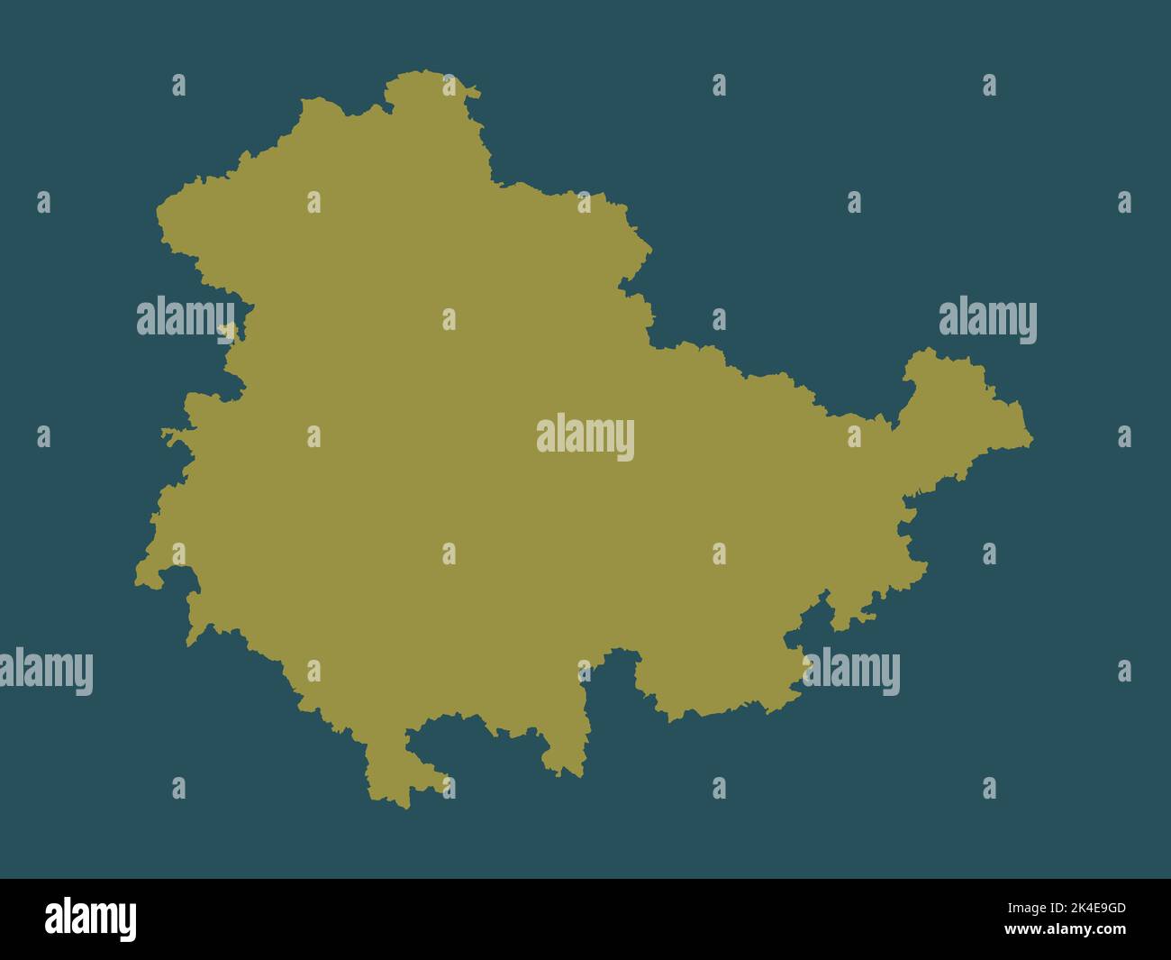 Thuringen outline map hi-res stock photography and images - Alamy