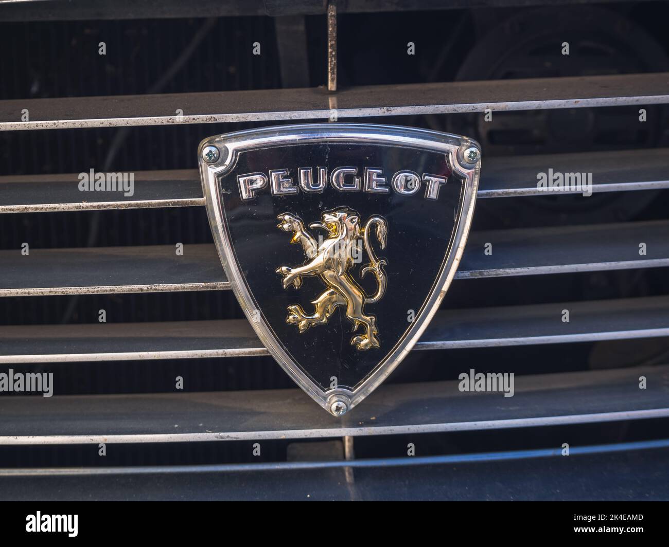 Peugeot car grill emblem hi-res stock photography and images - Alamy