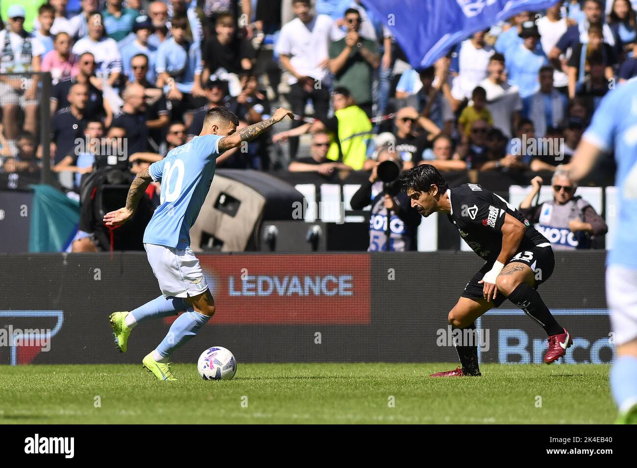 Rome, Italy. 02nd Oct, 2022. Luis Alberto of S.S. LAZIO during the 8th day of the Serie A Championship between S.S. Lazio vs Spezia Calcio on October 2, 2022 at the Stadio Olimpico in Rome, Italy. Credit: Independent Photo Agency/Alamy Live News Stock Photo