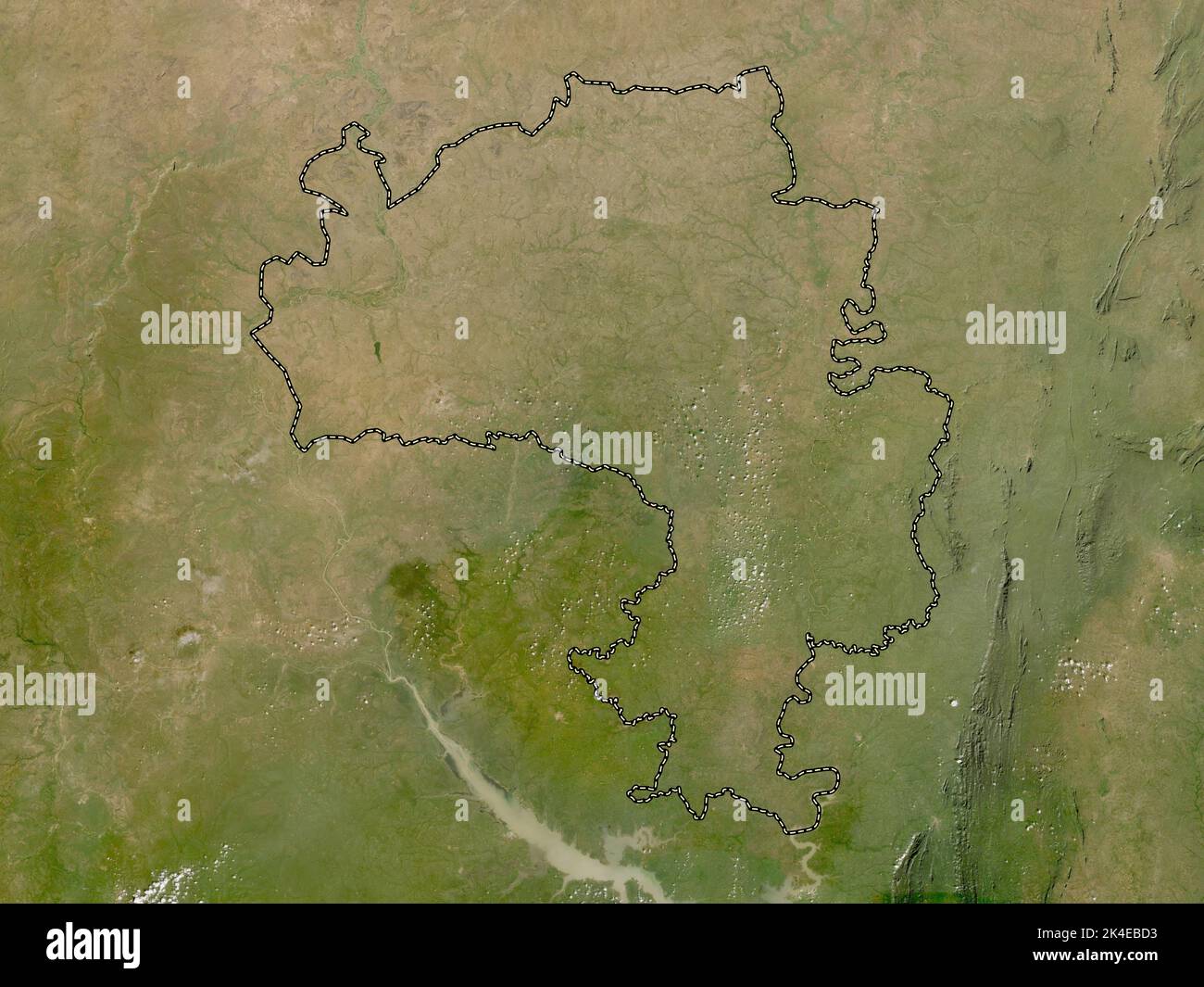 Northern, region of Ghana. Low resolution satellite map Stock Photo - Alamy