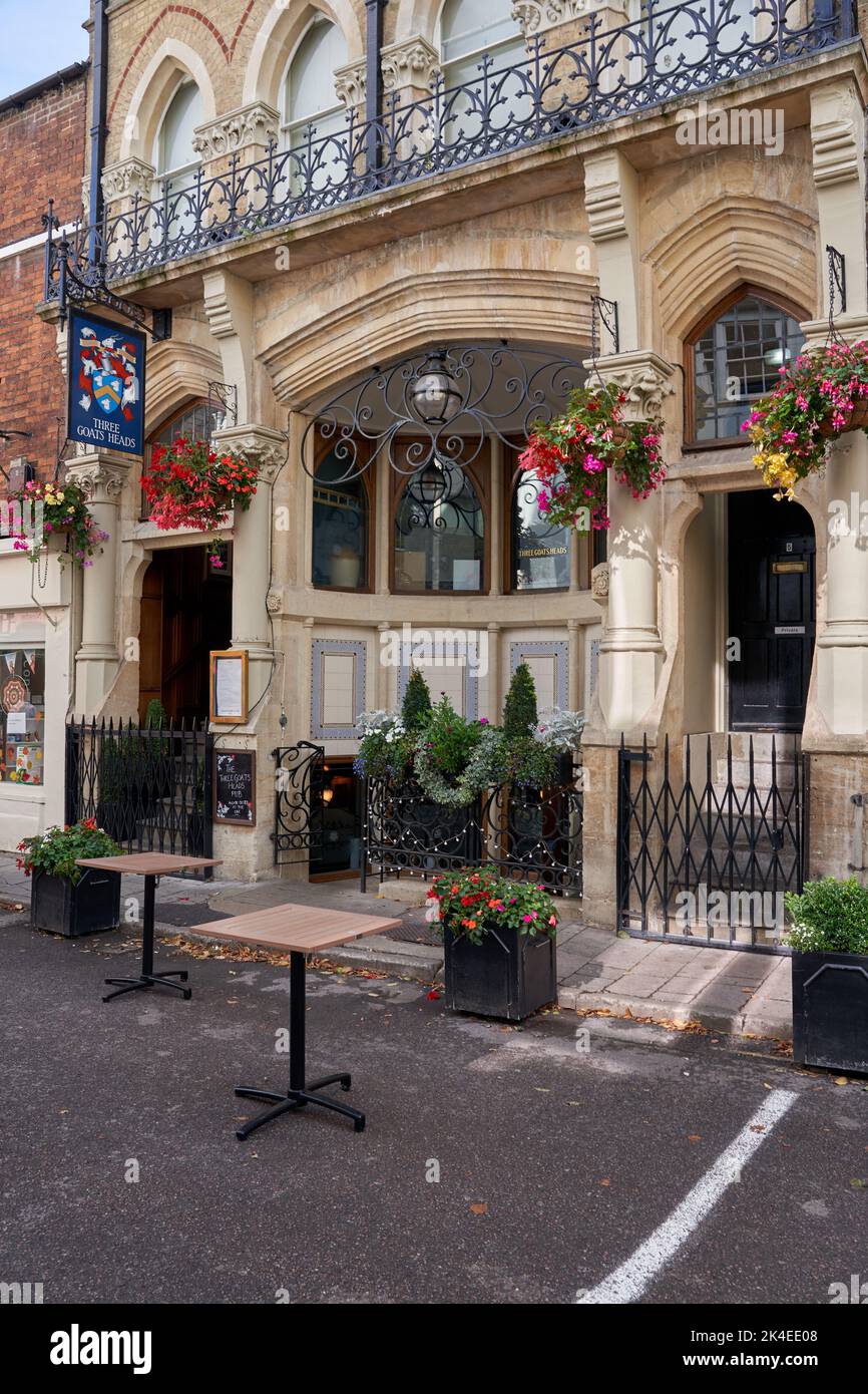 The Three Goats Heads restaurant, Oxford, UK Stock Photo