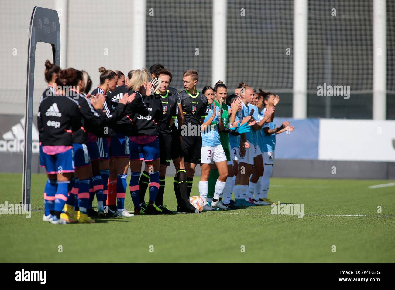 Turin, Italy. 02nd Oct, 2022. during the Italian Womens Serie A, Football match between Juventus Women and Pomigliano Women on October 2, 2022 at Juventus Training Ground, Vinovo, Italy. Photo Nderim Kaceli Credit: Independent Photo Agency/Alamy Live News Stock Photo