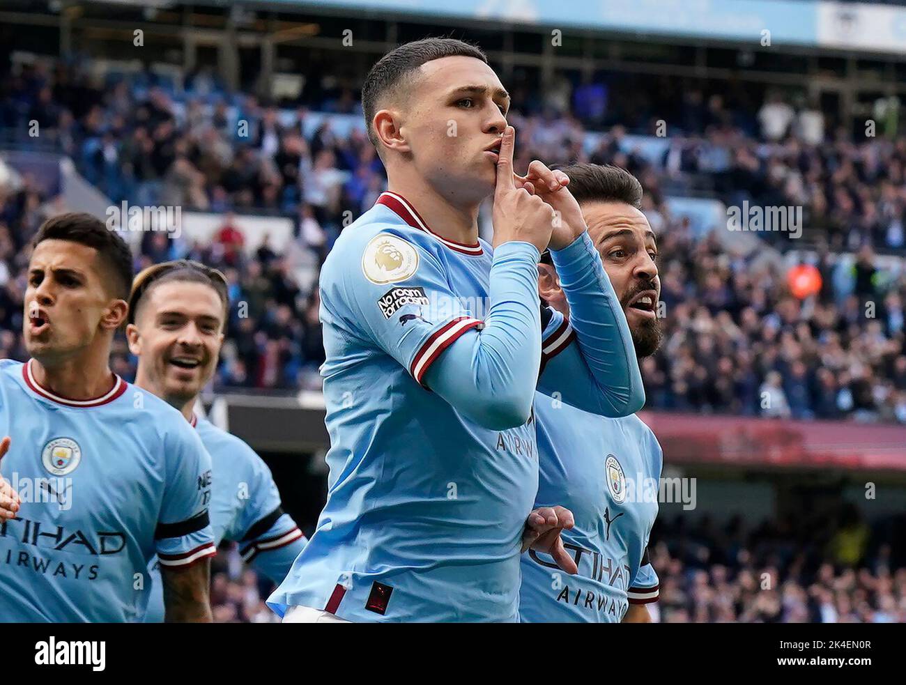 Manchester, England, 2nd October 2022. Phil Foden of Manchester City