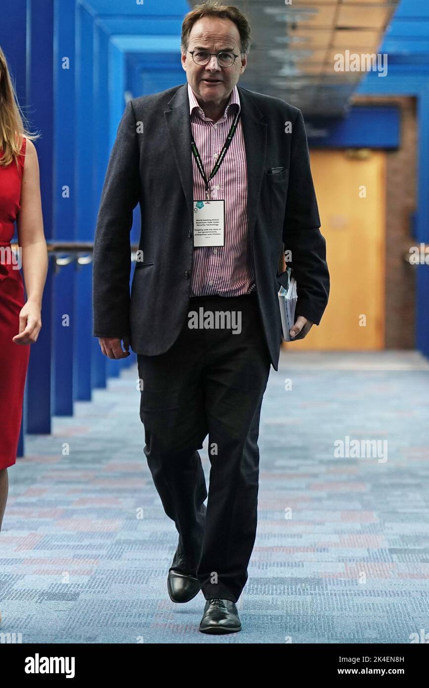 Quentin Letts arrives at the Conservative Party annual conference at the International Convention Centre in Birmingham. Picture date: Sunday October 2, 2022. Stock Photo